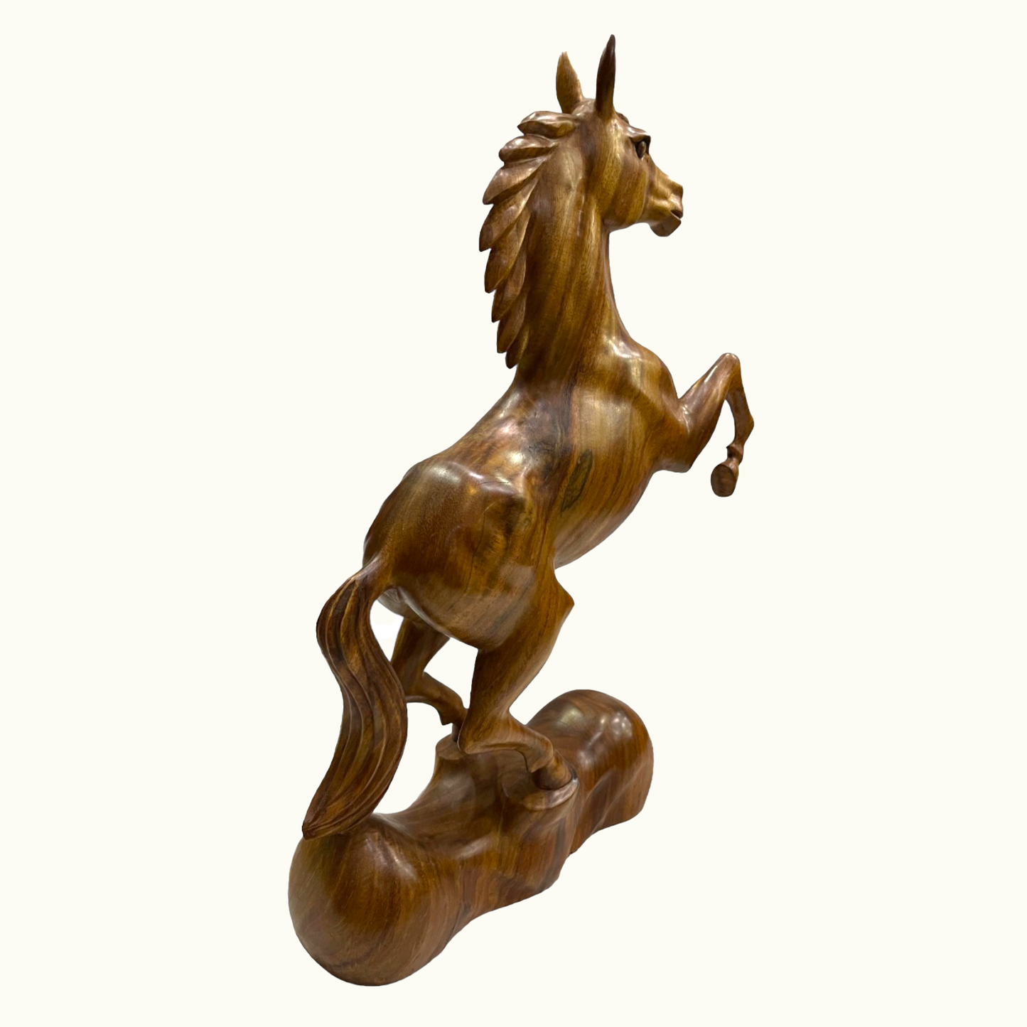 Beautiful Wooden Horse Statue, The Best Wooden Standing Horse.