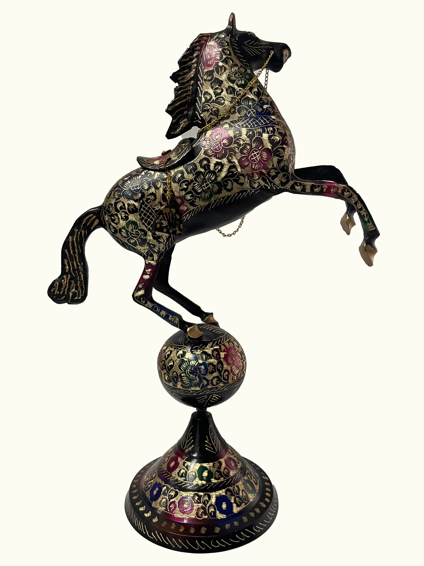 High Quality Brass Horse, Unique Brass Horse Standing Statue.