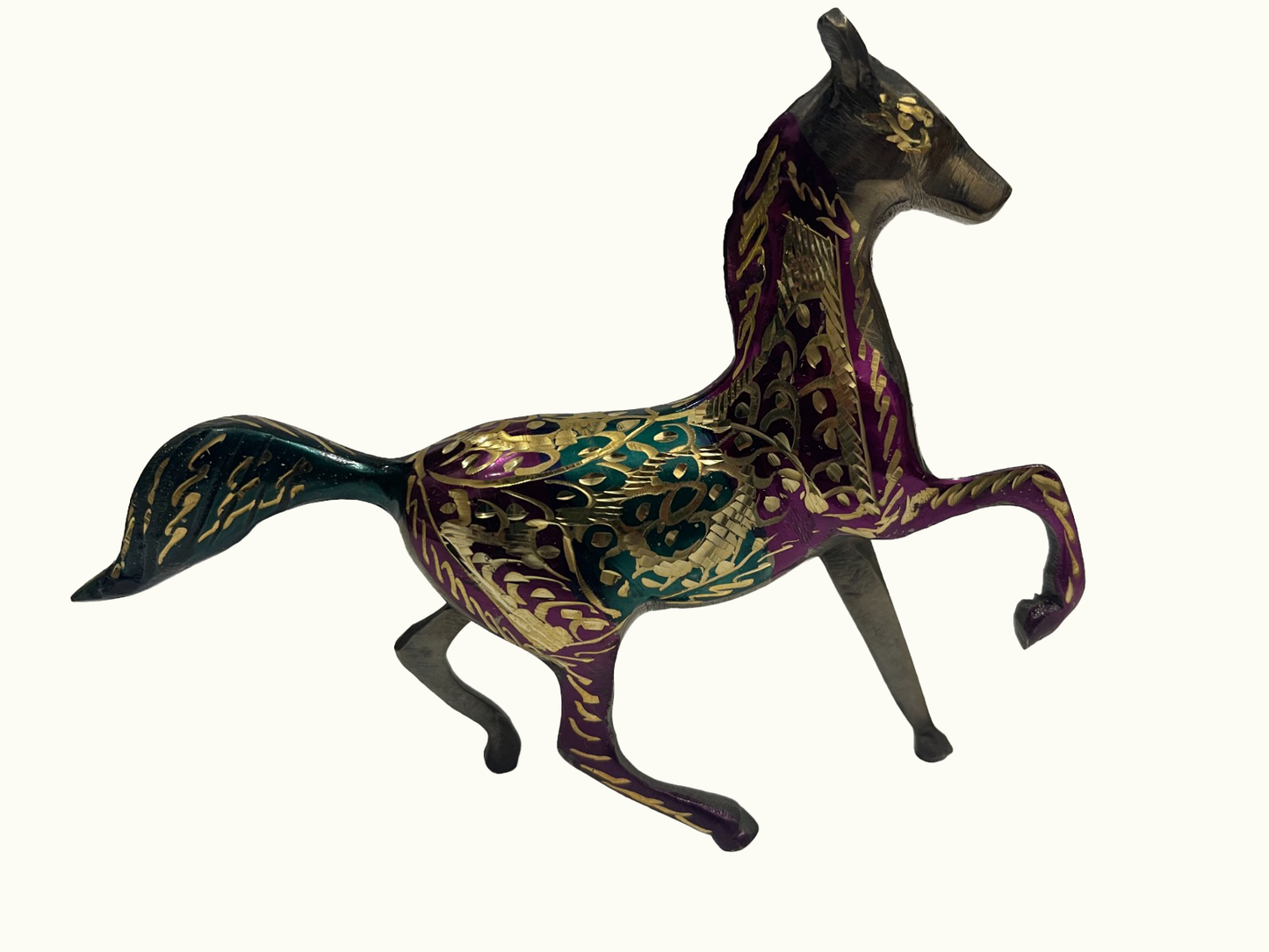 High Quality Brass Horse Set, Unique Brass Horse Sculptures.