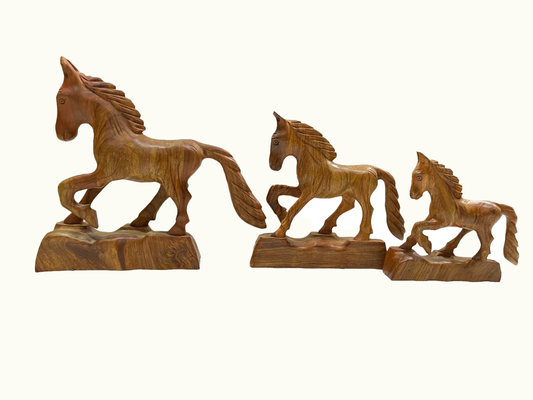 Beautiful Wooden Horses, The Best Running Horses Sculptures.