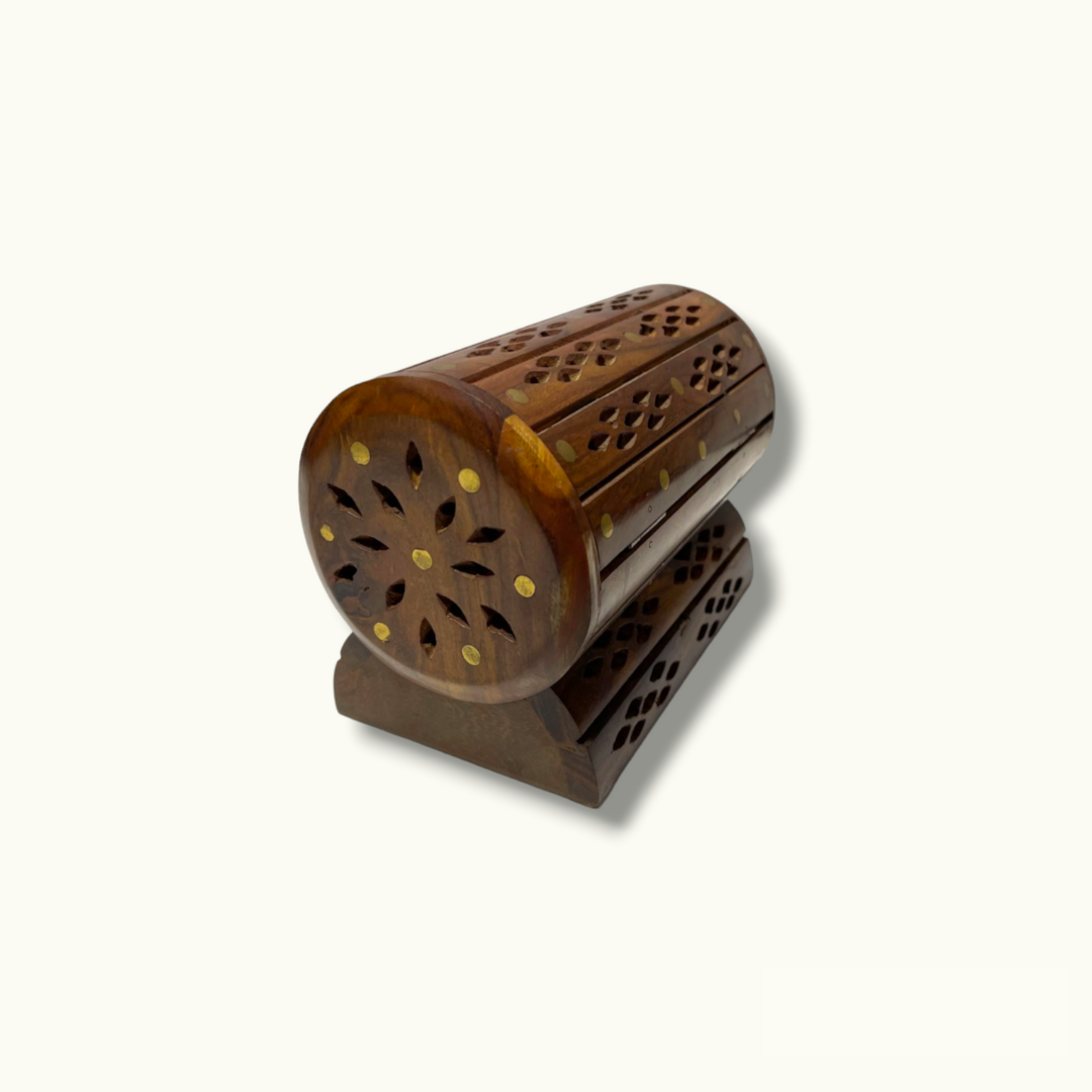 Wooden Jewelry Box, Brass Work Wooden Jewelry Box, Dholki Wooden Box.