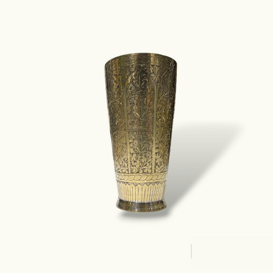 Handcrafted Brass Drinking Glass, Stunning Brass Glass.
