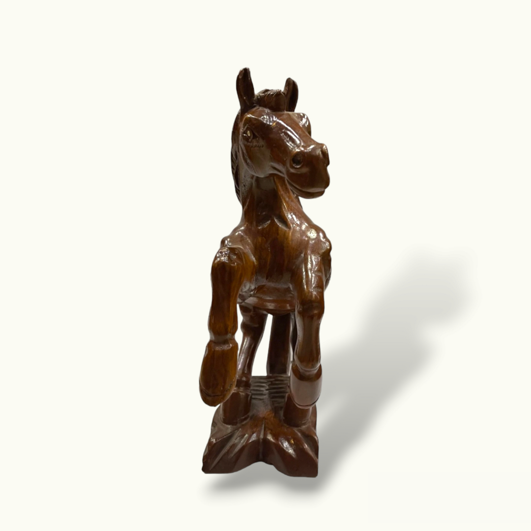 Beautiful Wooden Horse, Stunning Horse Statue, Wooden Horse.
