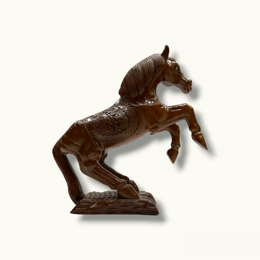 Beautiful Wooden Horse, Stunning Horse Statue, Wooden Horse.