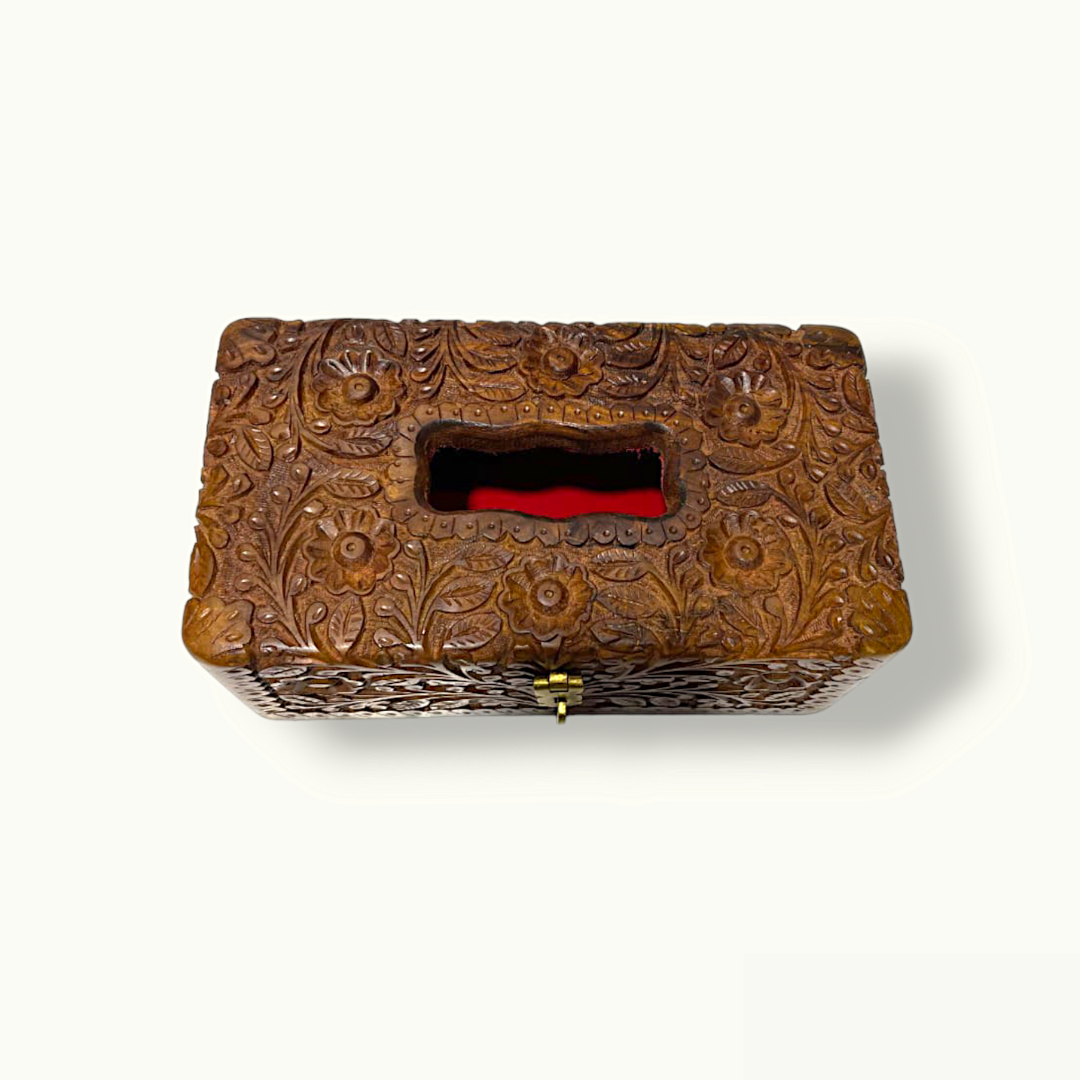 Wood Carving Tissue Box, The Best Wooden Tissue Holder.